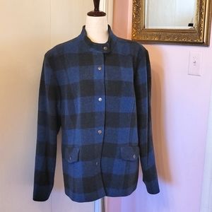 PENDLETON vibtage blue buffalo plaid jacket